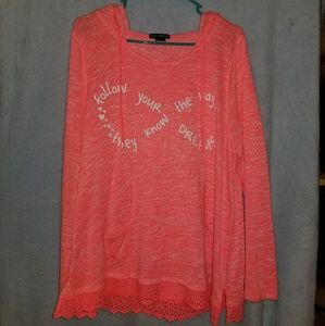 Women's 1X lightweight shirt with hood